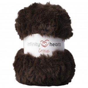 Infinity Hearts Crocus Pelsgarn 15 Mørkebrun Infinity Hearts Crocus Pelsgarn 15 Mørkebrun