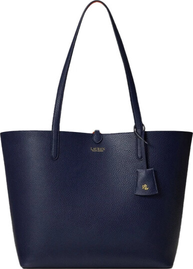 Lauren Ralph Lauren Faux-Leather Large Reversible Tote Bag - Navy - ONE SIZE