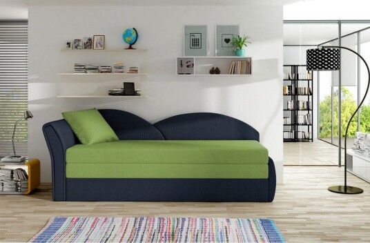Sofa Eltap Aga 218x80x77 cm Alova 42 Alova 79 Grønn Blå Venstre