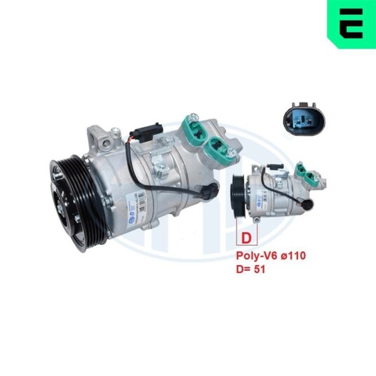 AC kompressor ERA 670195 AC kompressor ERA 670195