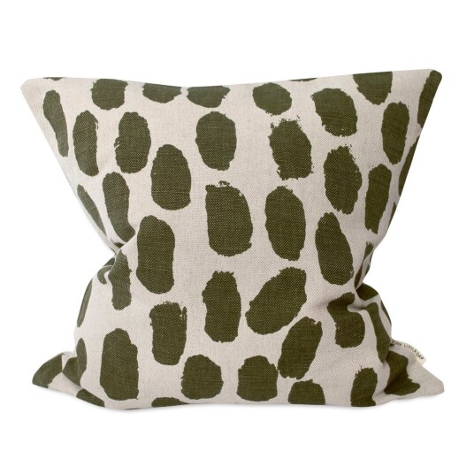 Fine Little Day Dots putetrekk 48x48 cm Beige-olivengrønn