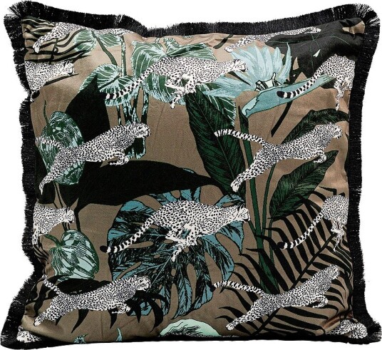 KARE Design Pute Jungle Leafs 45x45cm Flerfarget