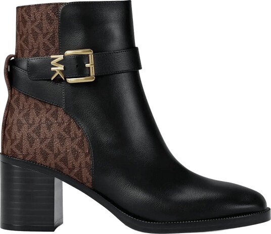 Michael Kors Rachel Heeled Bootie   BLK/BROWN   37