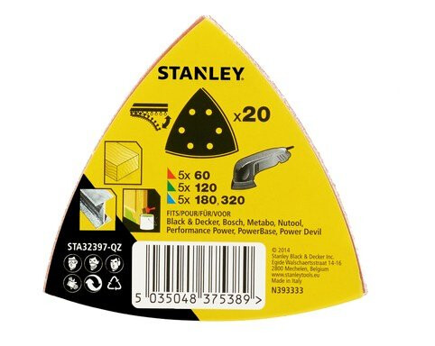 Stanley Deltapapir ass 20stk sta32397 5x60-120-180-320k