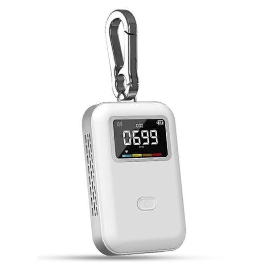 Mini CO2 detektor luftkvalitetsmåler infrarød CO2 måler for reise hjem innendørs du kan bruke den hvor som helst