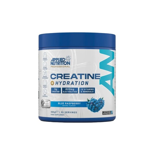 Applied Nutrition Kosttilskudd Kreatin + Hydration blå bringebær 360 g Applied Nutrition Kosttilskudd Kreatin + Hydration blå bringebær 360 g