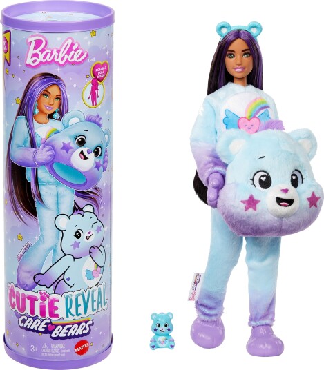 Barbie Cutie Reveal Care Bears Dukke & Tilbehør Series 2 Dream Bright Bear Med 10 Overraskelser Multi Patterned One Size