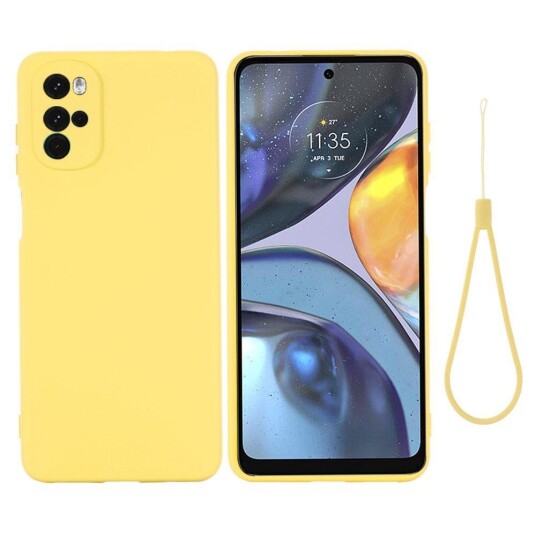 INCOVER OnePlus Nord 2T (5G) Silikon Bakdeksel m. Stropp - Gul