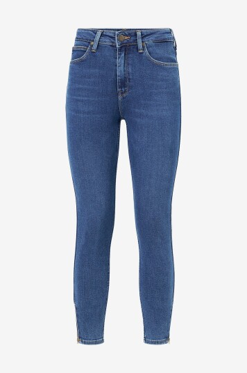 Lee Jeans Scarlett High Zip Blå