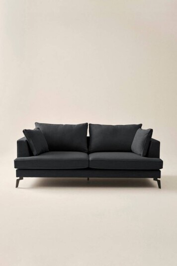 Jotex VILLACH sofa 3-seter Black mdf / metall 1652153-04-0 1652153-02-0