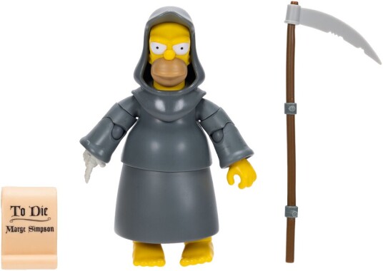Simpsons  Treehouse of Horror Grim Reaper Homer Simpson Deluxe 5 inch Figure