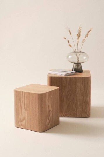 Jotex CUBO sidobord 2-pack 30x30 cm, 40x40 cm Natur 1651421-01-0 1626172-01-0