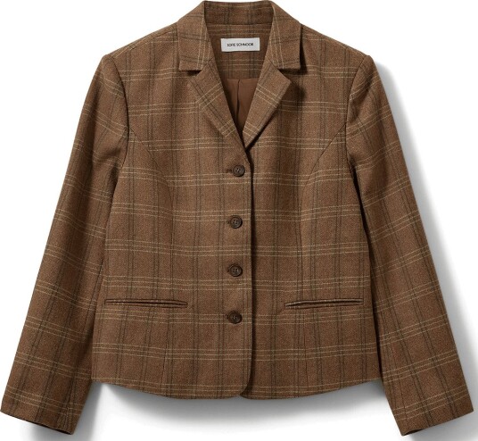 Sofie Schnoor Poppysw Checked Blazer Brown 40