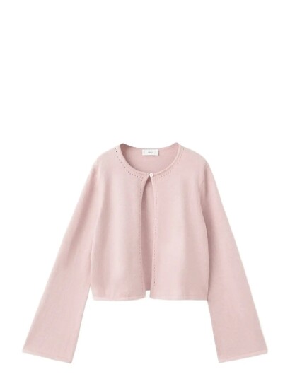 Mango Fine Knit Cardigan Pink 11 12 Mango Fine Knit Cardigan Pink 11 12