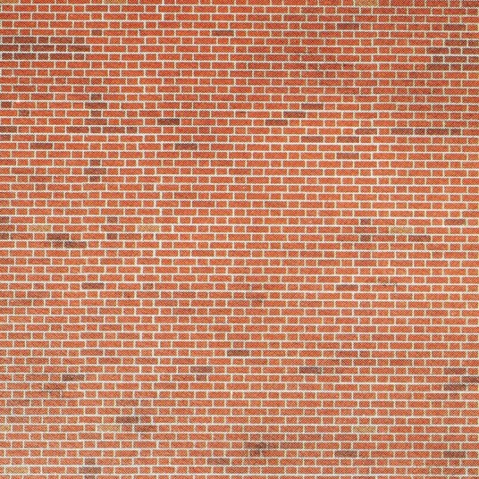 Metcalfe M0054 - H0 Rød Murstein (270x175mm)