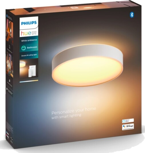 Philips Hue WA Devere Medium Taklampe Hvit - 60610 Philips Hue WA Devere Medium Taklampe Hvit - 60610