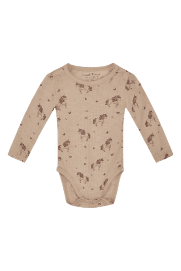 Hust & Claire Bocel ull/lyocell body enhjørning - rose cloud Hust & Claire Bocel ull/lyocell body enhjørning - rose cloud