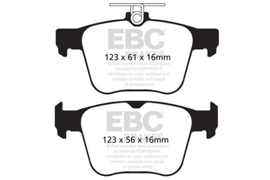 Bremseklosser EBC Brakes DP42173R Bremseklosser EBC Brakes DP42173R