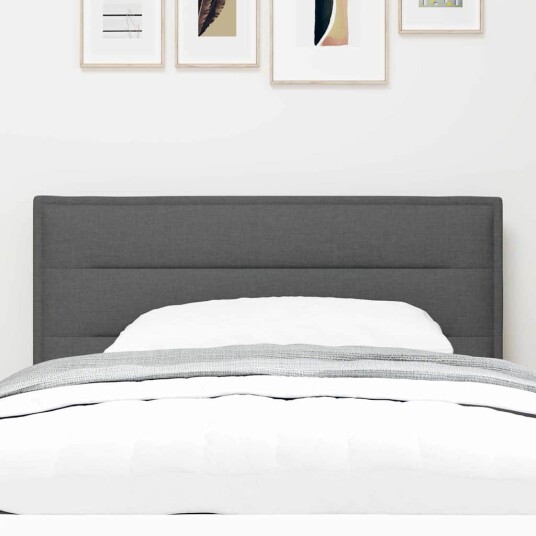 Hodegavl Linjer Design Mørk Grå 80 cm Stoff