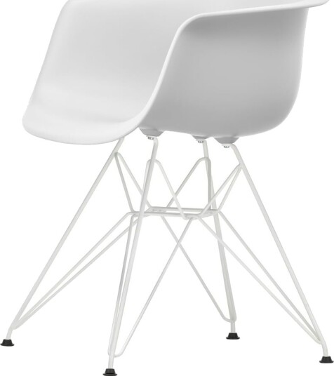 Vitra Eames Plastic RE DAR Spisestol Bomull Hvit/ Hvit Vitra Eames Plastic RE DAR Spisestol Bomull Hvit/ Hvit