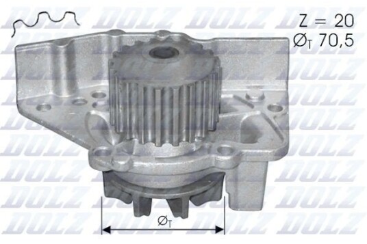 DOLZ C119 Vannpumpe DOLZ C119 Vannpumpe