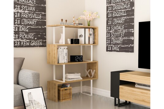 Bokhylle Dumö 92 cm Brun|Hvit Bokhylle Dumö 92 cm Brun|Hvit