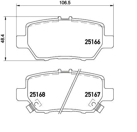 Bremseklosser BREMBO P 28 078