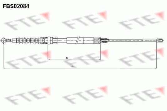 Fte Tautrekk parkeringsbrems FTE 9250084 Fte Tautrekk parkeringsbrems FTE 9250084