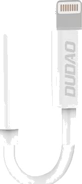 Dudao Lydadapter Lightning til 3.5 mm - Hvit