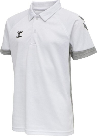 Hummel Lead Polo Hvit Barn størrelse 128 cm