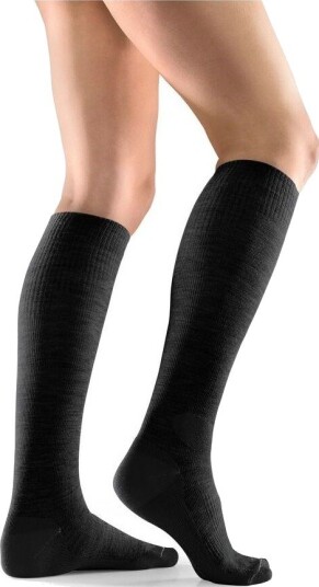 Mabs Wool Knee Black - M Kompresjonsstrømper Helse & Livsstil Støttestrømper
