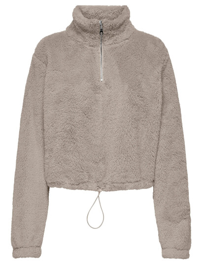Only Play Onpcas-Fluf Hn Hz Ls Short Swt - Beige - M Only Play Onpcas-Fluf Hn Hz Ls Short Swt - Beige - M