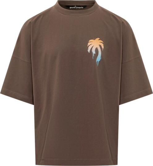 Palm Angels Herre Topper Brun XS, Palm Angels Herre Topper Brun XS,