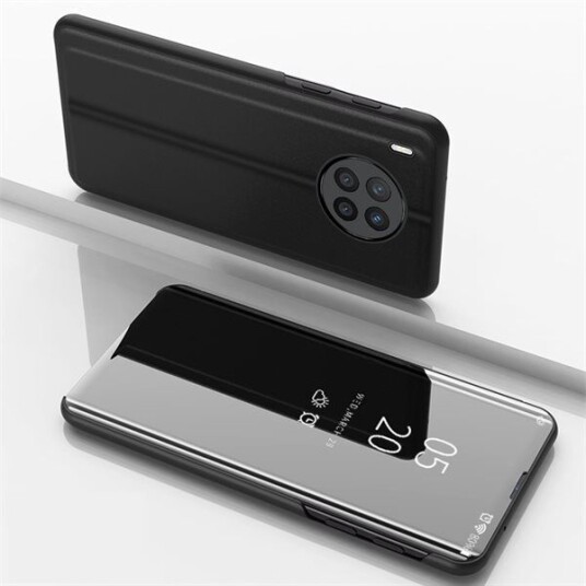 Hurtel Clear View Case Etui Huawei Nova 8I Pokrowiec Med Klapką Sort
