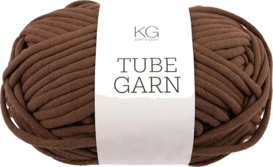 Kort og Godt Tubegarn 4mm Brun 7736, 100g