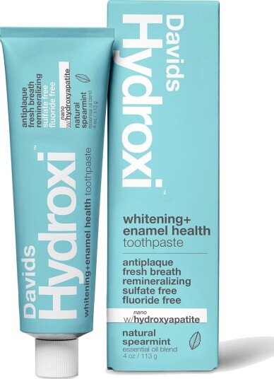 Davids Hydroxi Whitening + Enamel Health Tannkrem – Natural Spearmint (113 g)