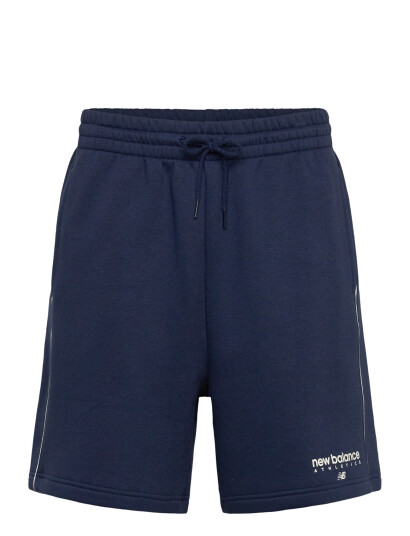 New Balance Linear Graphic Fleece Short 7" Navy M