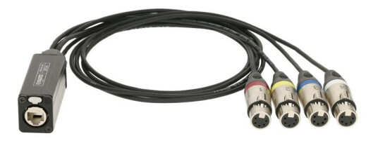 Klotz Catlink Ethercon Til 4x 5p. Xlr Female Dmx Output