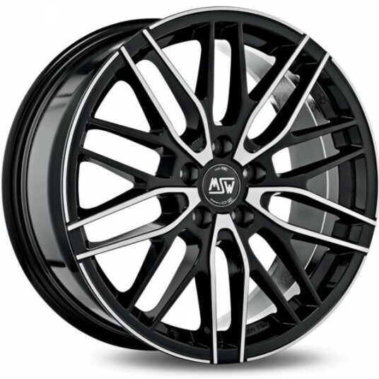 Msw 72 Gloss Black Machined Face 8x18 5x112 ET35 B73.1