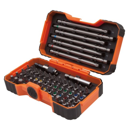 Bahco 54 Deler 1/4" Bitssett med Fargekode 59/S54BC Bahco 54 Deler 1/4" Bitssett med Fargekode 59/S54BC