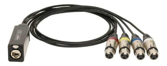 Klotz Catlink  Mic / Line / Aes Ethercon Til 4x Xlr Female
