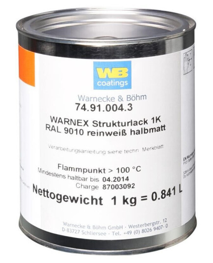 Warnex 0131 White Texture Paint White 1 Kg