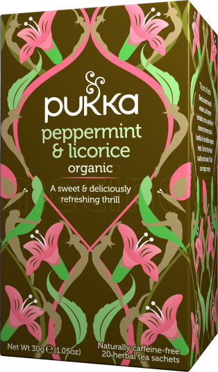 Pukka Peppermint & Licorice Te - 20 Poser Pukka Peppermint & Licorice Te - 20 Poser