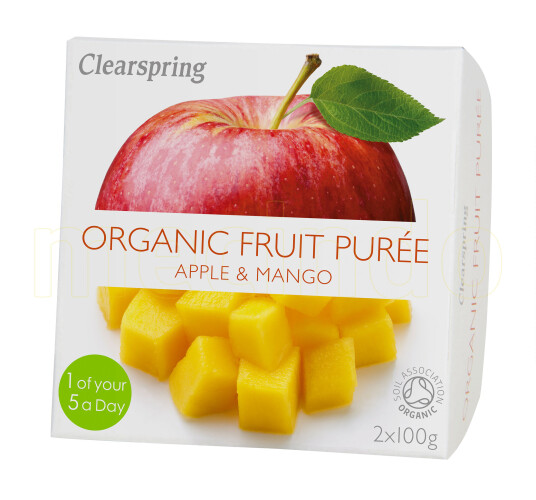 Clearspring Fruktpuré Eple & Mango 200gram Clearspring Fruktpuré Eple & Mango 200gram
