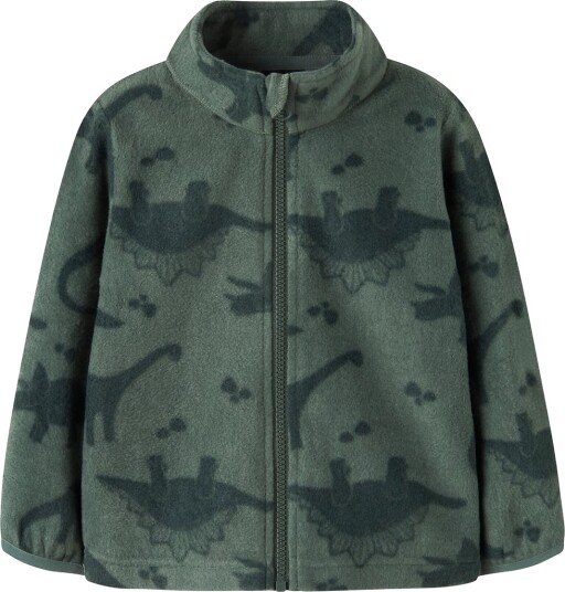 Name It Nmnspektra Fleece Jacket Aop Fo Khaki green 116