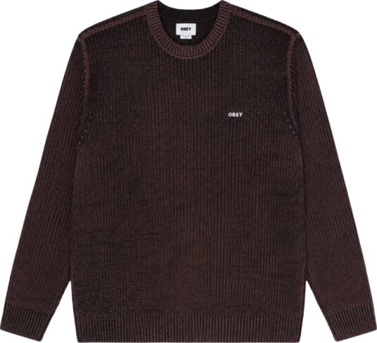 Obey Herre Strikkevarer Brun S,