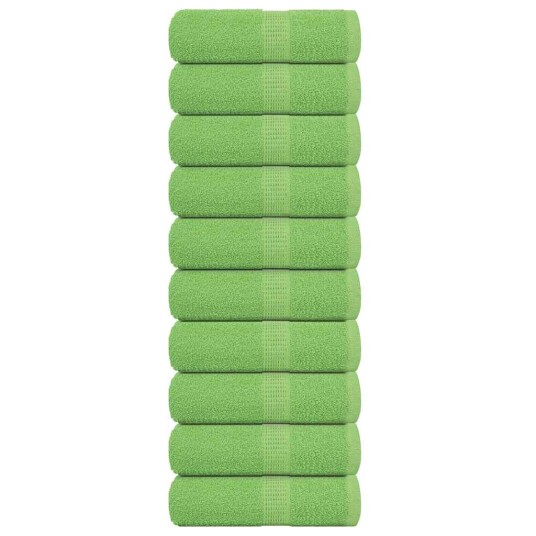 Gjestehåndklær FROGN 10 stk eplegrønn 30x50 cm 360 gsm Gjestehåndklær FROGN 10 stk eplegrønn 30x50 cm 360 gsm