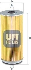 UFI 25.704.00 Oljefilter UFI 25.704.00 Oljefilter