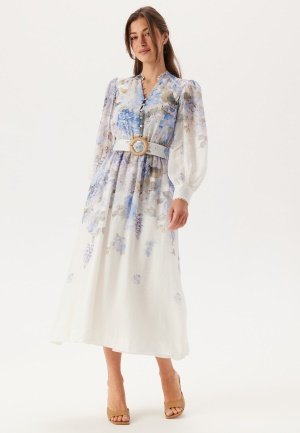 FOREVER NEW Peyton Trim Detail Midi Dress Blue Warrantina 34(UK6) FOREVER NEW Peyton Trim Detail Midi Dress Blue Warrantina 34(UK6)