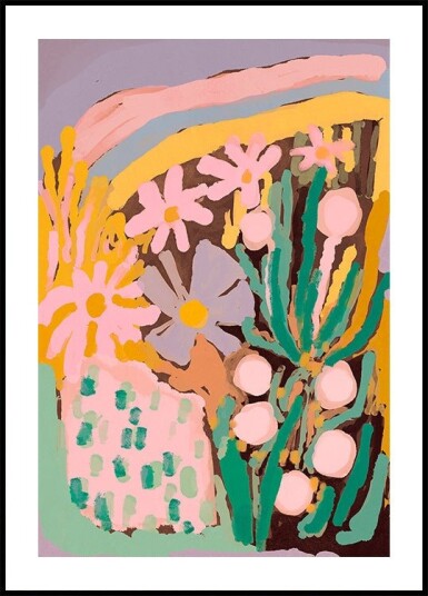 Floral Harmony Burst Plakat Plakat / 50x70cm